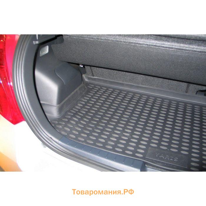 Коврик в багажник TOYOTA Yaris 01/2006-2016, х.б. (полиуретан)