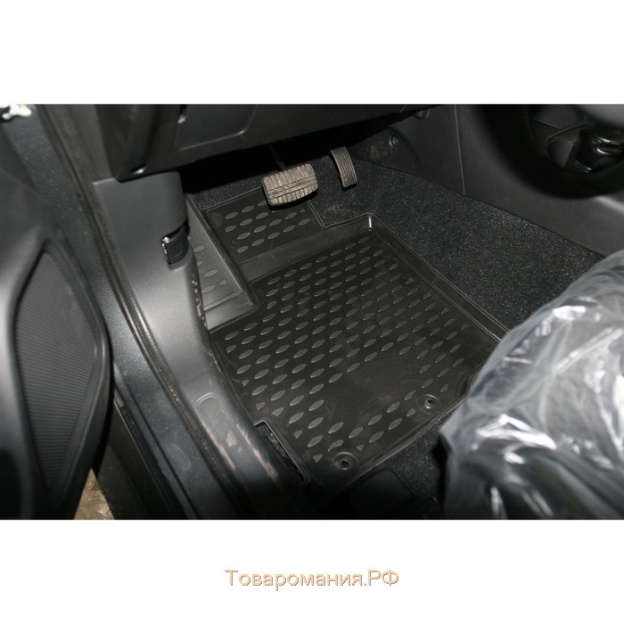 Коврики 3D в салон Mitsubishi Outlander, 2012-2015, 2015-2016, 2 WD, 4 шт. (полиуретан)