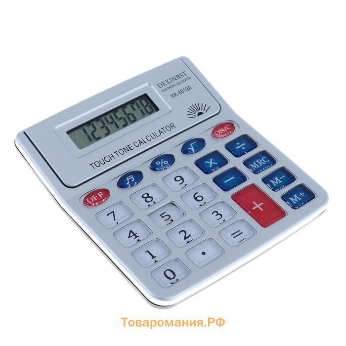 Калькулятор настольный, 8 - разрядный, KK - 8819А, с мелодией