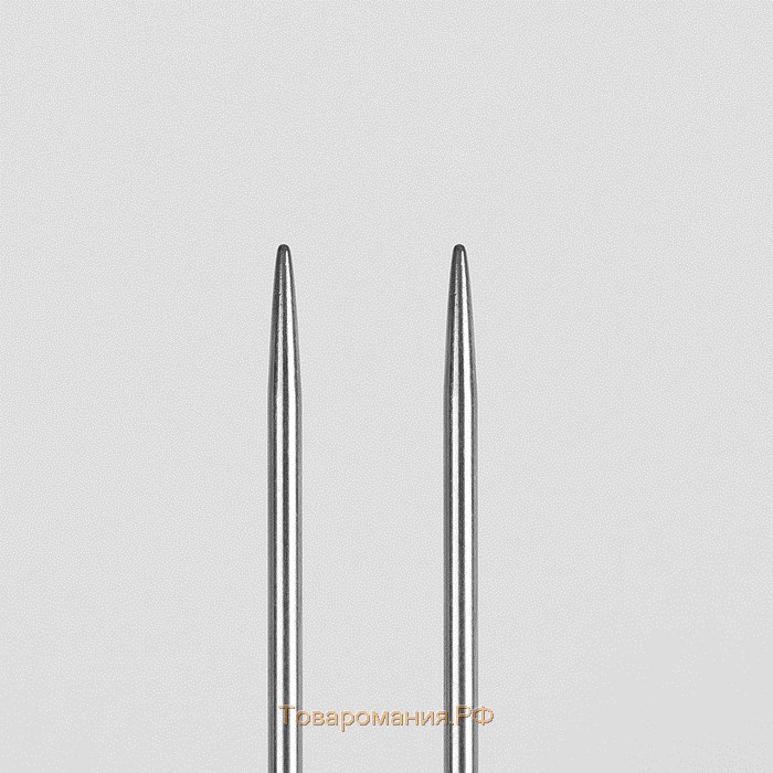 Спицы круговые, для вязания, с металлическим тросом, d = 2,5 мм, 10/40 см