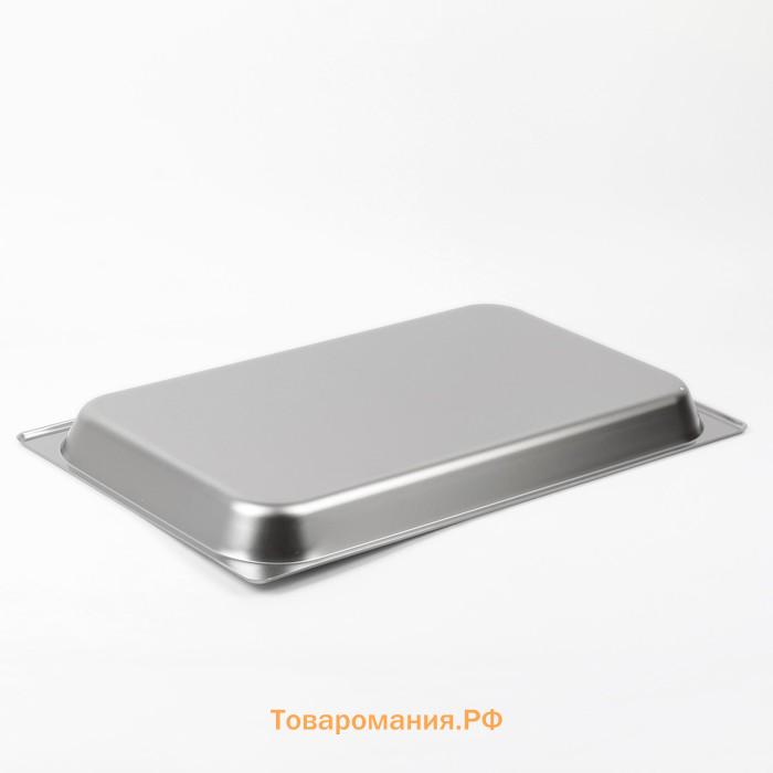 Гастроёмкость GN 1/1 Hanna Knövell, 40 мм, 53×33×4 см, толщина 0.6 мм, нержавеющая сталь