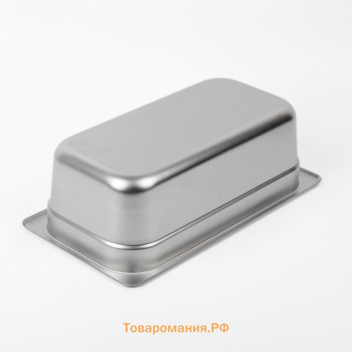 Гастроёмкость GN 1/3 Hanna Knövell, 100 мм, 32.5×17.6×10 см, толщина 0.6 мм, нержавеющая сталь