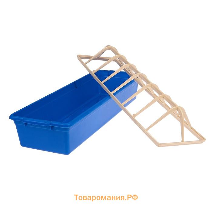 Кормушка - поилка для бройлеров, 12 ячеек, лотковая, пластик, цвет МИКС