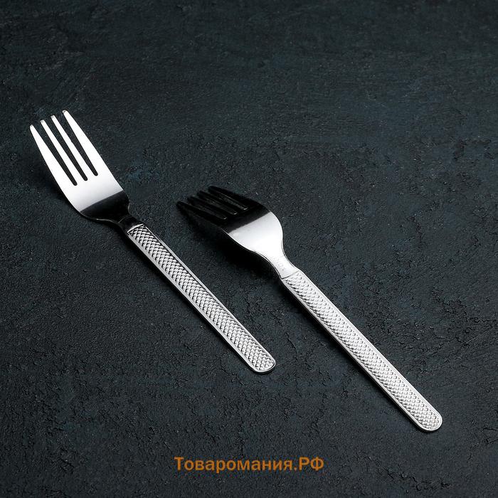 Набор вилок столовых из нержавеющей стали «Кралинка», h=18 см, 12 шт.