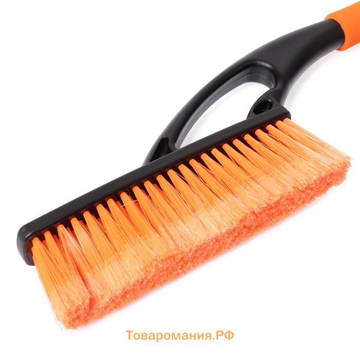 Щетка сметка, со скребком, M5, мягкая ручка, 57 см