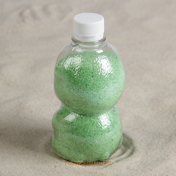 Песок цветной в бутылках "Мятный" 500 гр