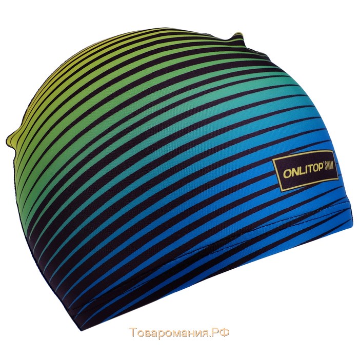 Шапочка для плавания детская ONLYTOP Swim, тканевая, обхват 46-52 см