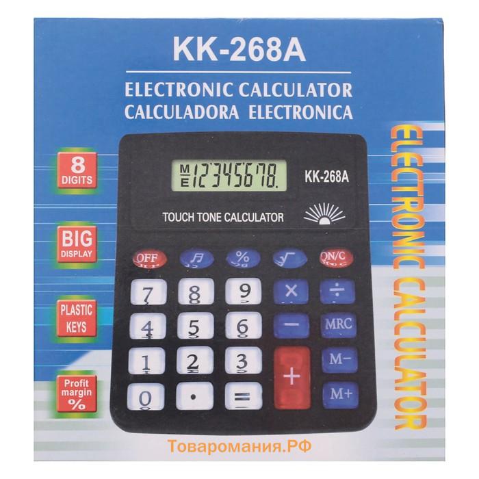 Калькулятор настольный, 8 - разрядный, PS - 268A, с мелодией