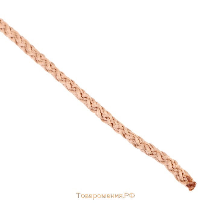 Шнур для вязания "Классик" без сердечника 100% полиэфир ширина 4мм 100м (св.бежевый)