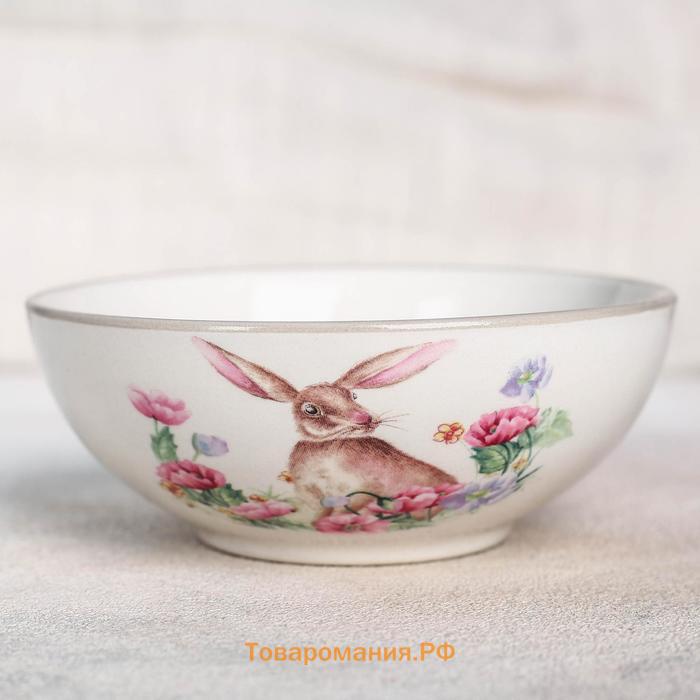 Миска  «Зайка», 250 мл, d=11.3 см, фарфор