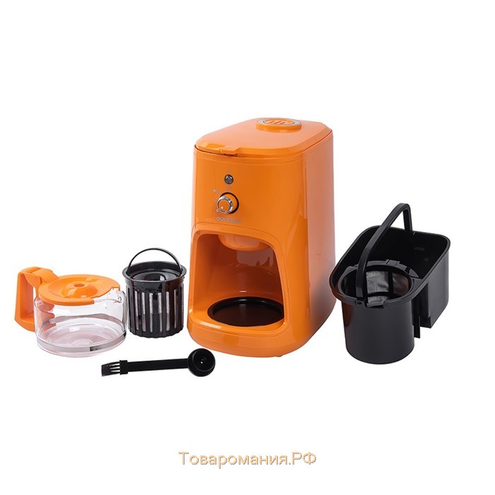 Кофеварка Oursson CM0400G/OR, капельная, 900 Вт, 600 мл, автоотключение, оранжевая