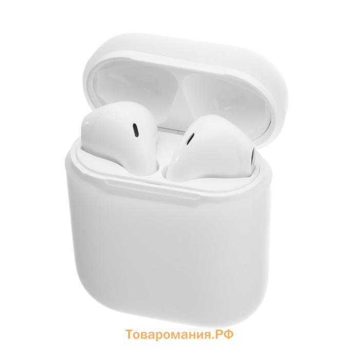 Чехол для футляра AirPods 1/2, мат. верха: силикон, 56х24х47 мм, люминесцентный белый