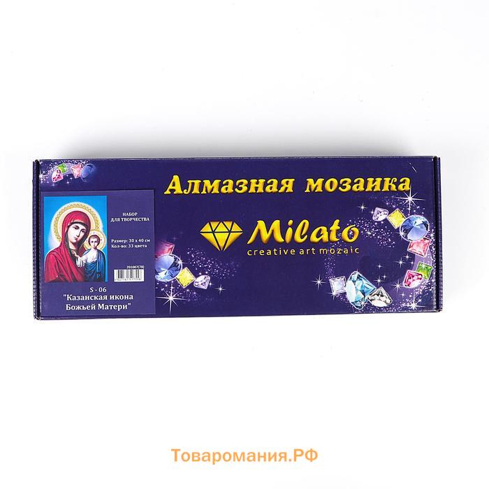 Алмазная мозаика «Казанская икона Божьей Матери», 30 × 40 см, 33 цвета