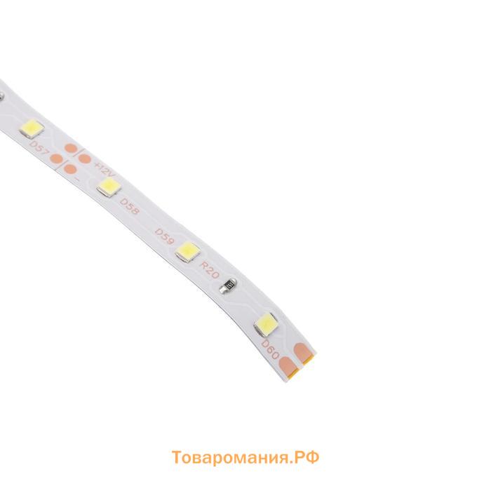 Светодиодная лента Ecola STD 5 м, IP20, SMD3528, 60 LED/м, 4.8 Вт/м, 12 В, 6000К