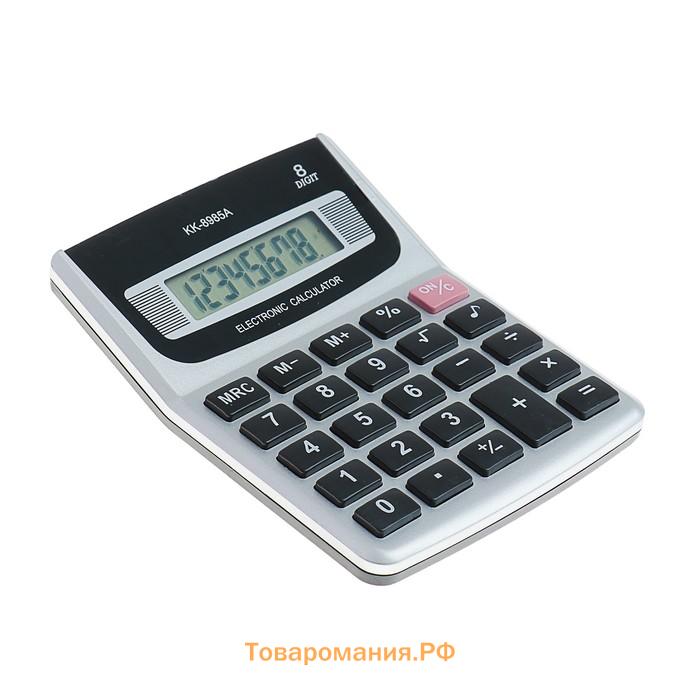 Калькулятор настольный, 8 - разрядный, KK - 8985А, с мелодией