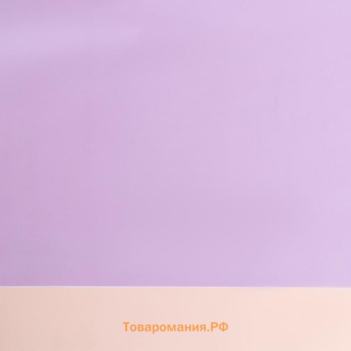 Пленка матовая, 58×58 см, пудра+сиреневый