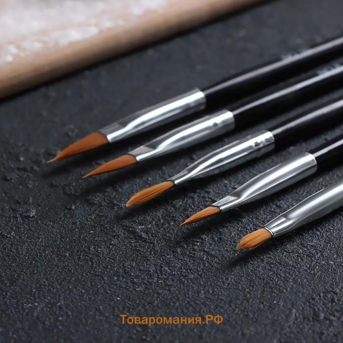 Набор кондитерских кисточек для декорирования KONFINETTA, 5 шт.