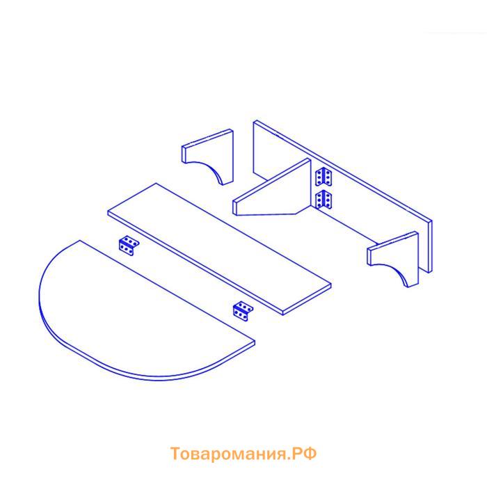 Стол подвесной Прованс, 780х240(660)х216, Венге