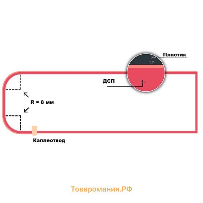 Столешница 1500х600 26мм Дуб бунратти