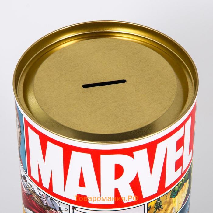 Копилка металлическая, 20.5 см × 12 см × 12 см, XXL MARVEL, Мстители