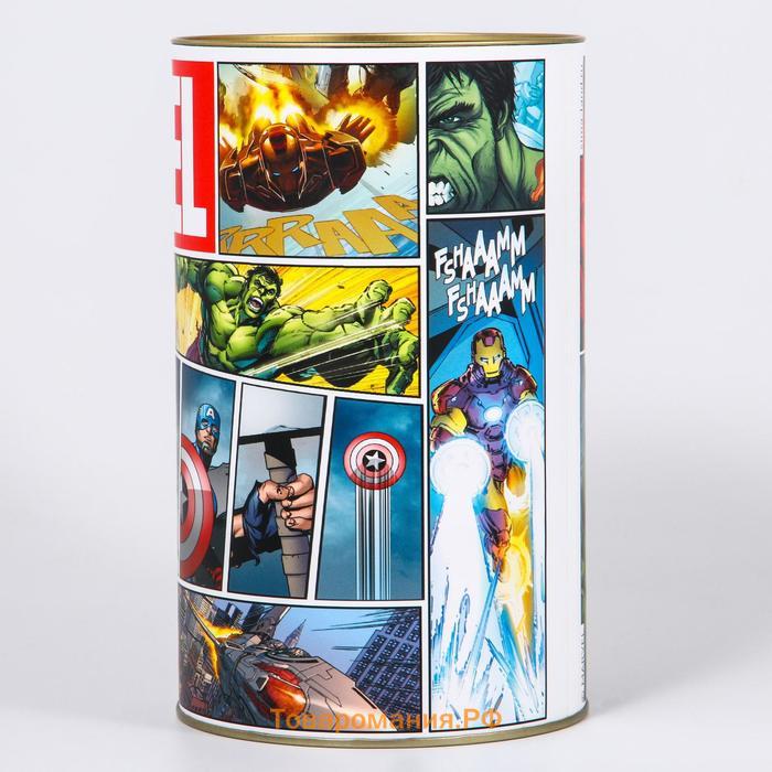 Копилка металлическая, 20.5 см × 12 см × 12 см, XXL MARVEL, Мстители