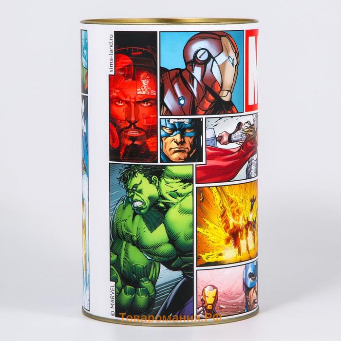 Копилка металлическая, 20.5 см × 12 см × 12 см, XXL MARVEL, Мстители