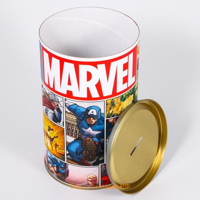Копилка металлическая, 20.5 см × 12 см × 12 см, XXL MARVEL, Мстители