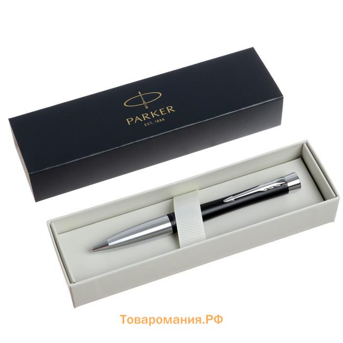 Ручка шариковая Parker Urban Core K314 Muted Black CT М, 1.0 мм, корпус из латуни, синие чернила