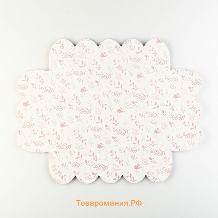 Коробка для печенья, кондитерская упаковка с PVC крышкой, «Камень», 20 х 30 х 8 см