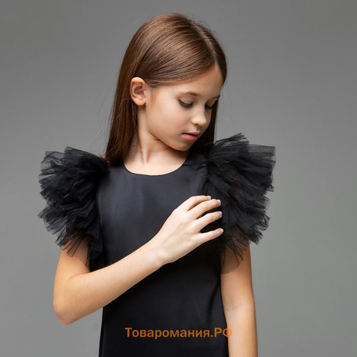 Новый год. Платье нарядное детское MINAKU: PartyDress цвет черный, рост 158