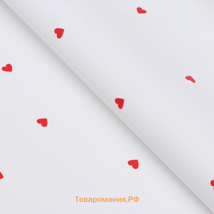 Плёнка в листах, «Сердечки», 58×58±5% см
