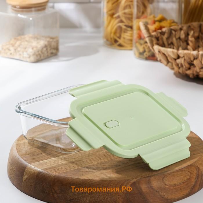 Контейнер  Cook and Freeze, 650 мл, 17.5×13×6 см, с крышкой, жаропрочное стекло, МИКС