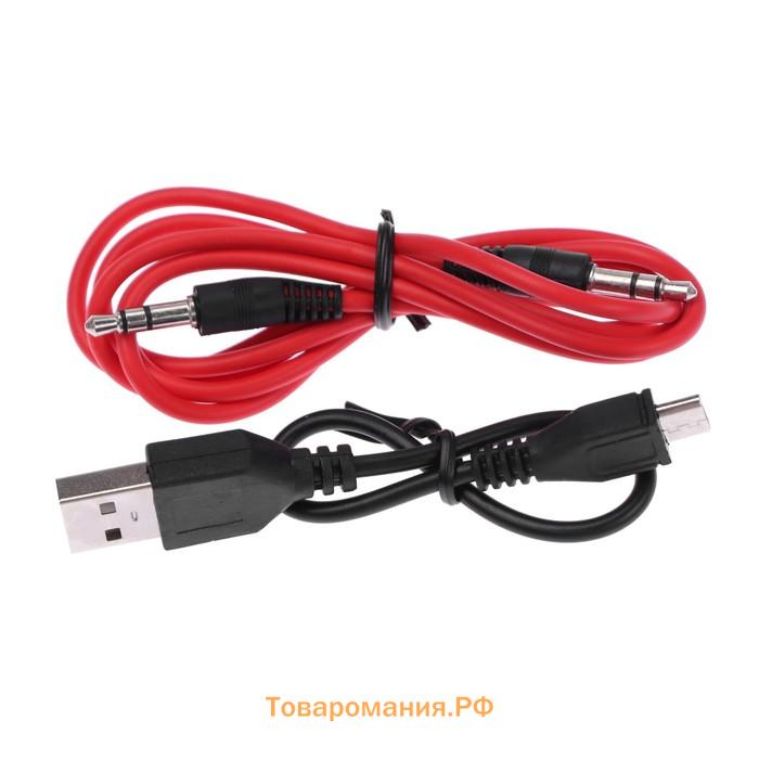 Наушники-Кошки MYBIT W-32, беспроводные, MIC, BT 5.0, AUX, microSD, MP3, 400 мАч, розовые