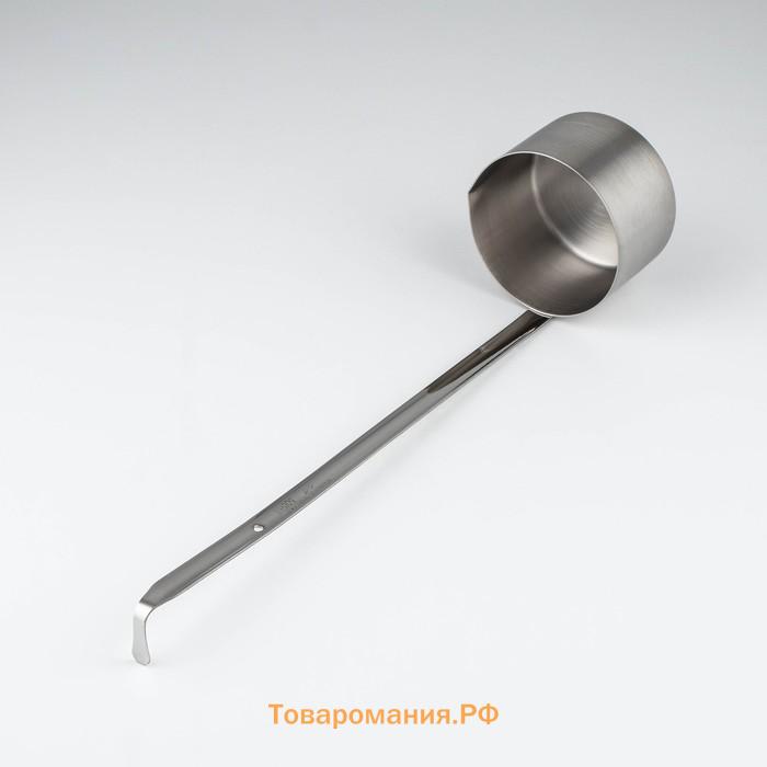 Половник-черпак, 500 мл, h=44.5 см, нержавеющая сталь, серебристый