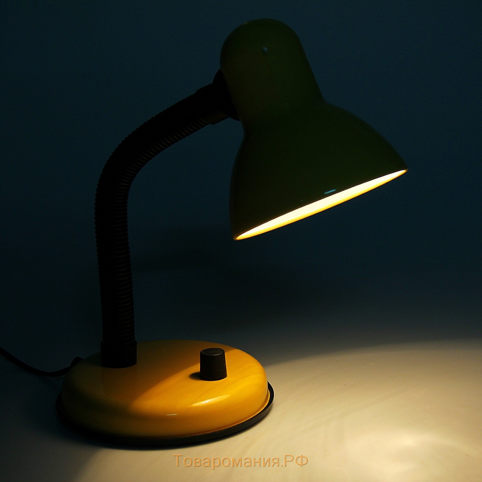 Лампа настольная Е27, светорегулятор (220В) желтая (203А) RISALUX