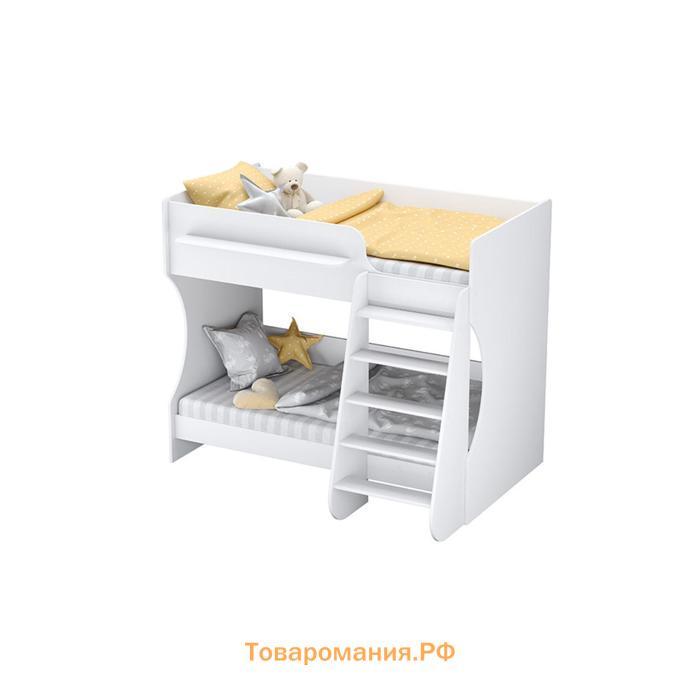 Кровать двухъярусная Polini kids Dream 1500, цвет белый