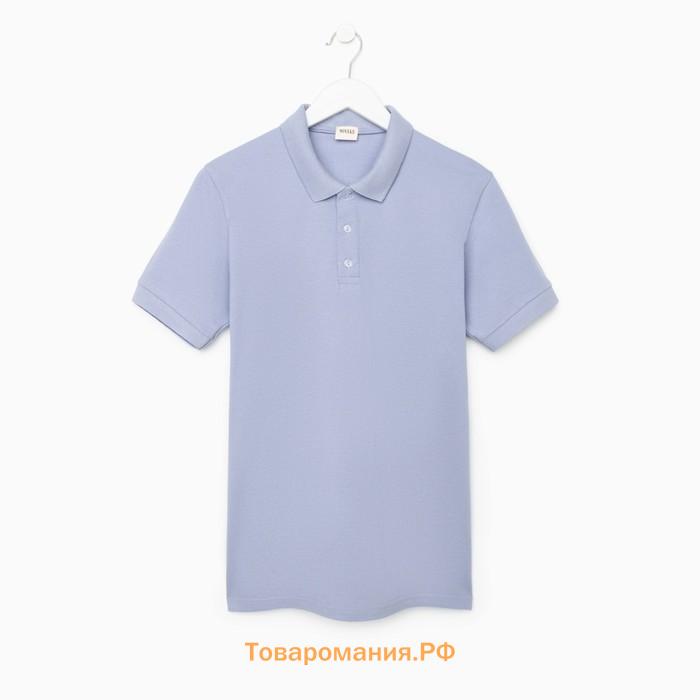 Футболка (поло) мужская MINAKU REGULAR FIT: цвет серый, р-р 42