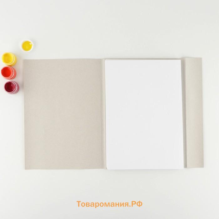Бумага для рисования в папке А4, 50 листов ArtFox STUDY плотность 80 г/м2