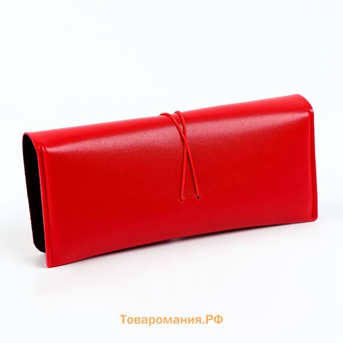 Футляр для очков, чехол, салфетка, красный