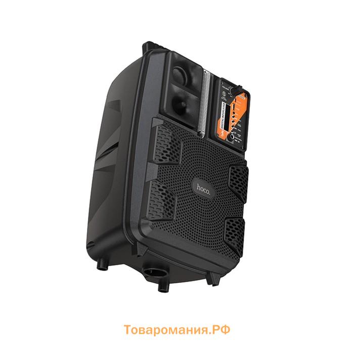 Портативная колонка Hoco BS37, 10 Вт, 1800 мАч, BT5.0, microSD, USB,AUX,FM, микрофон, черная