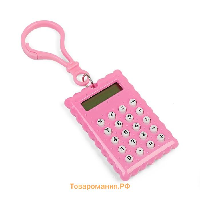 Калькулятор - брелок "Печенье" 8 - разрядный, МИКС