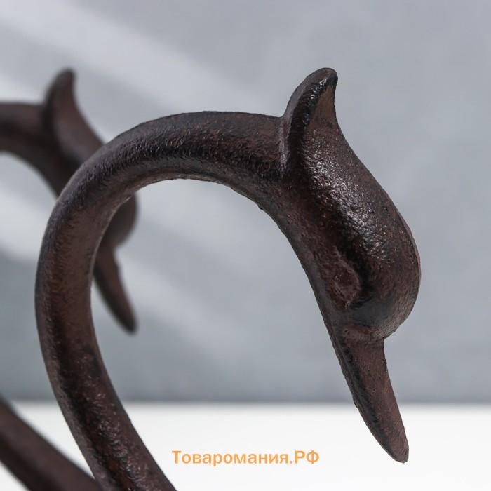 Набор фигурок чугун «Два лебедя», 2 шт., 20×8×15 см