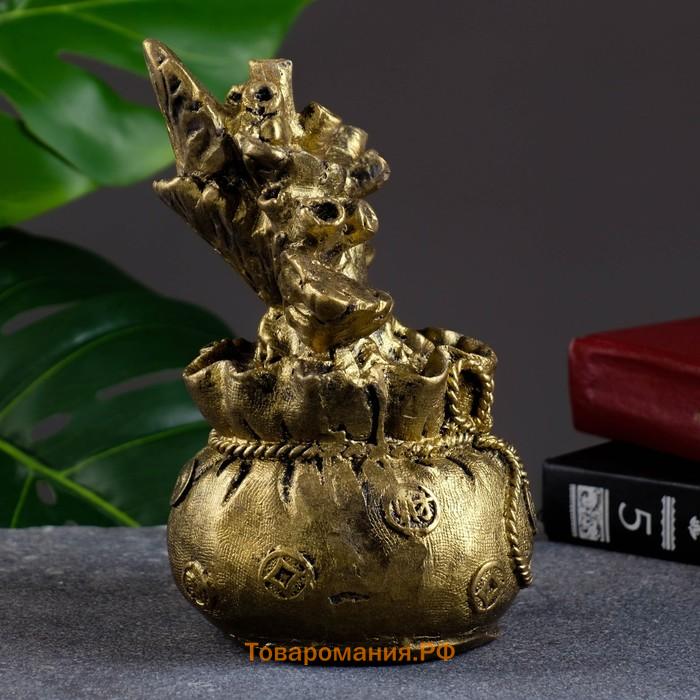 Фигурка гипс «Денежное дерево», состаренное золото, 17×11×11 см