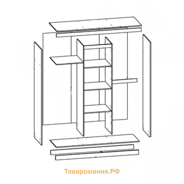 Шкаф-купе Лорд, 1700х580х2200, Белый