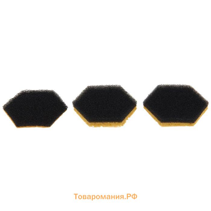 Губки для тефлоновой посуды , 3 шт, в вакуумной упаковке