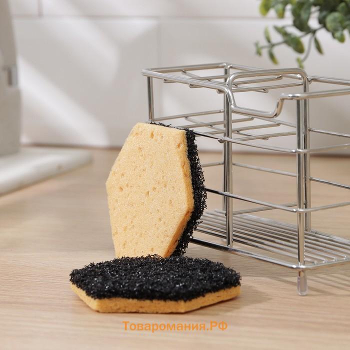 Губки для тефлоновой посуды , 3 шт, в вакуумной упаковке