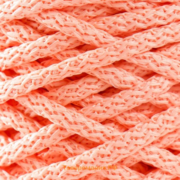 Шнур для вязания 100% полиэфир, ширина 5 мм 100м (розовый)