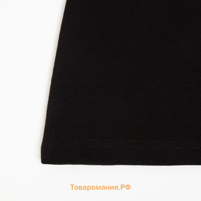 Футболка женская MINAKU SLIM FIT: цвет чёрный, р-р 46