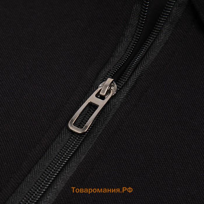 Футболка (поло) мужская MINAKU REGULAR FIT:цвет чёрный, р-р 50