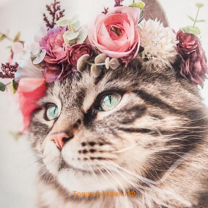 Набор подарочный  Flower cat: полотенце 40х73 см, лопатка